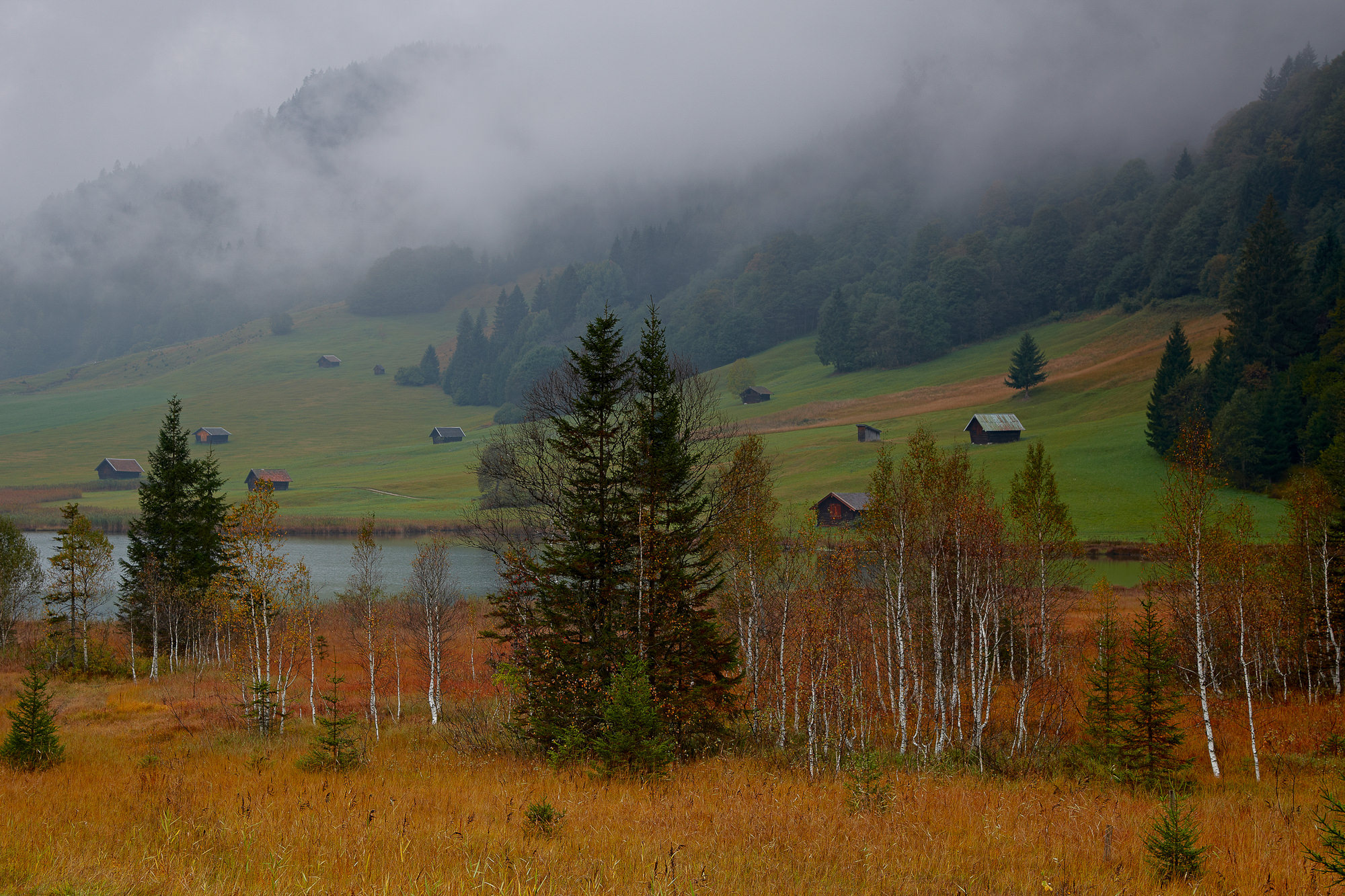 Herbst am Geroldsee bei Mittenwald